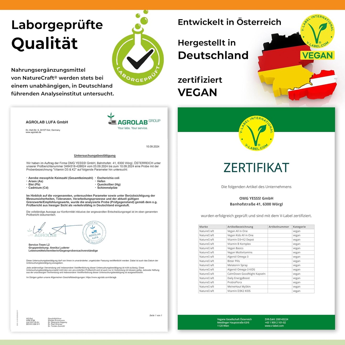 Vitamin D3+K2 KIDS mit Vitamin A & E, Vegan - dosiert für Kinder ab dem 3. Lebensjahr - Geschmacksneutral (20ml = max. 22 Monats-Vorrat)